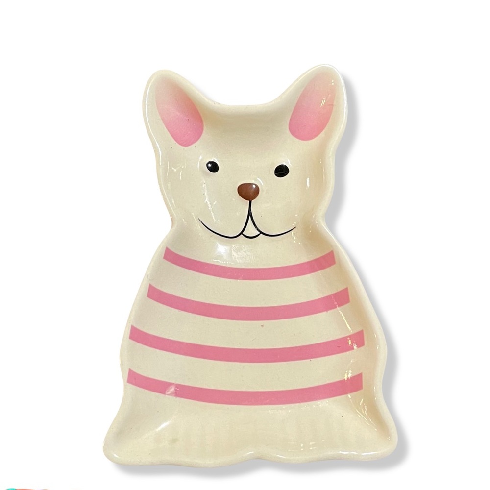 Frenchie ◈ Pink Trinket Tray Plate